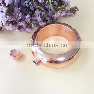 Stainless Steel Rose Gold Bracelet Flask thumbnail-1