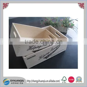 Wooden Kitchen Fruit & Veg Storage Display Trays Shabby Vintage Chic Style thumbnail-1