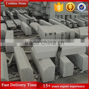 Standard Size Flamed Grey Granite Road Kerbstone With Bevel thumbnail-3
