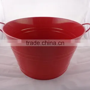 Round Large Galvanized Beverage Tub With Coating thumbnail-1