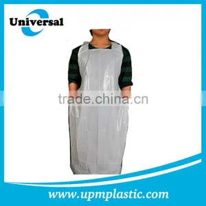 Disposable Household Individually Wrapped White Poly Aprons thumbnail-5
