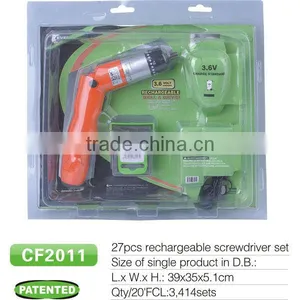 3.6V Rechargeable Cordless Screwdriver thumbnail-1