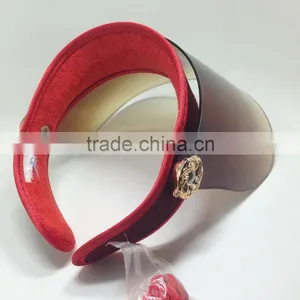 2017 Wholesale Promotional PVC Empty Hat Red uv Protection Caps thumbnail-4