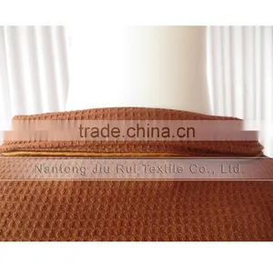 Brown Bathrobe For Women Spa Cmfortable Cotton Waffle Bathrobe Winter Warm Long Sleeve Pajamas thumbnail-3