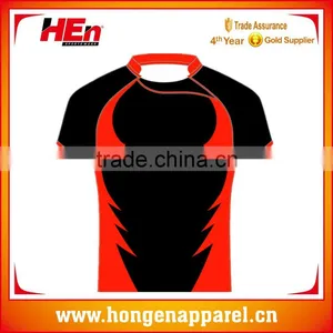 Hongen Apparel England Club Rugby Jersey Dri Fit Fabric Jersey Breathable Rugby League thumbnail-1