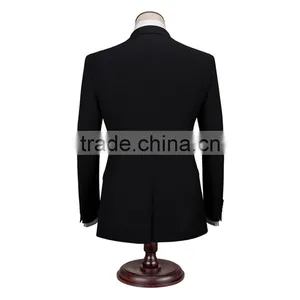 2016 New Arrival Designer Suits for Men 3 Piece Suit Black Wedding Pant Coats thumbnail-2