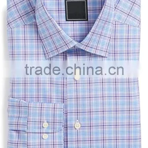 Dense Plaid,colored Dress Shirt,spread Collar,men's Shirt thumbnail-1