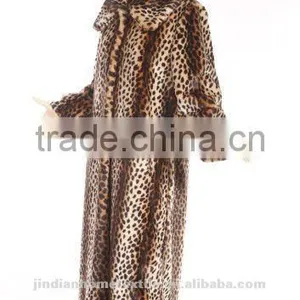 2012 New Leopard Lady Long Fur Coat thumbnail-1