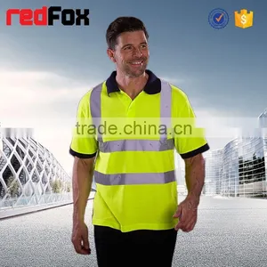 Yellow 180gsm Net Long Sleeve Safety T-shirt for Worker Reflective Motercycle Safety T-shirt Industrial Safety T-shirt thumbnail-1