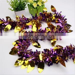 Good Quality Christmas Tree Decorations Tinsel Garland Colorful Large Indoor Decoration Wholesale thumbnail-3