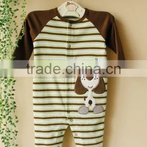 2011 Spring Mom and Bab Baby Clothes 100% Cotton Long Sleeve Embroider Sleepwear thumbnail-1