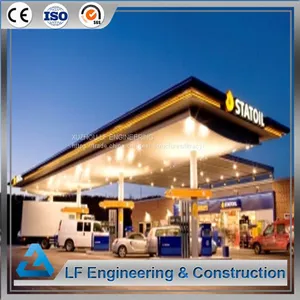 Chinese Supplier Prefabricated Steel Construction Petrol Station thumbnail-2