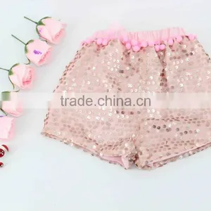 Baby Girl New Design Color Combination Shorts for Summer Plain Color Kids Shorts thumbnail-3