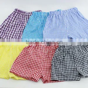 American Hot Kids Clothing Shorts Girl Picture Cotton Pants Baby Girls Soft Gingham Design Bloomers thumbnail-1