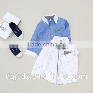 2017 Fashion Style Child Clothes Kids Summer Wear Boy Long Sleeve Shirt thumbnail-4