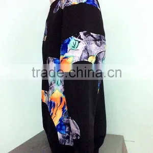 2016 New Design Plain Korean Fashion Men's Pullover Matching Varisty Hoodies in High Quality Windbreaker Clothing thumbnail-3