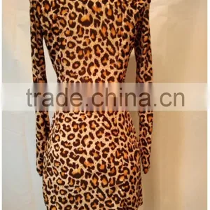 Women Leopard Sexy Sleeveless Dresses thumbnail-3