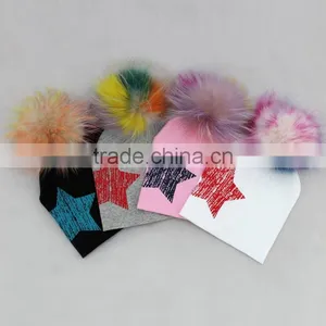 Myfur Fashion Beauty Baby Hat With Star Cotton Infant Kids Hair Hat Headband thumbnail-6