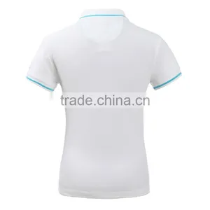 Hot Sale Custom New Design Collar Blank Plain Polo T Shirts For Women thumbnail-6