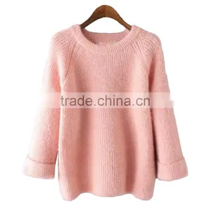 New Hot Woolen Sweater Designs For Ladies Knitted Pullover thumbnail-2