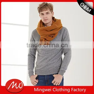 Hot Sale Lowest China Price Fashion Men Thick Cashmere Wool Pullover Sweater thumbnail-1