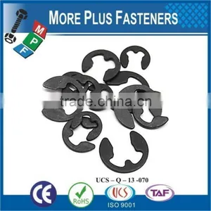 Made In Taiwan Retainer E Clips Black Phosphate Spring Steel Metric Stainless Steel thumbnail-2