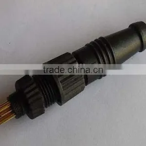 M12 Female Molding Type Plastic Nut Waterproof Connector thumbnail-1