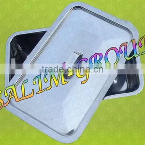 Instruments Tray W/ Lid Surgical Medical Dental 14x4x2" thumbnail-1