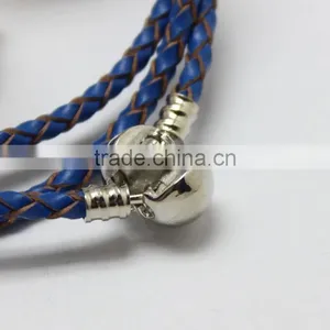 Unique New Plain Braided Leather Cord DIY Clasp Bracelet Leather Jewelry, Accessories for Beads Bracelet Jewelry thumbnail-2