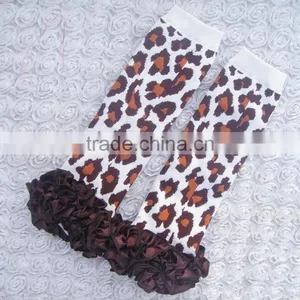 Animal Prints Knee Leggings Satin Ruffled Leg Warmers Knit Wholesale Newborn Baby Socks thumbnail-2