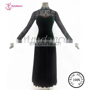 MP117 Custom Made Elegant Fabric Lace Evening Dresses thumbnail-1