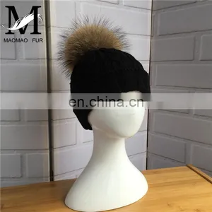 2016 Fashion Design Hot Sale Winter Hat With Cute Fur Pom Kids Beanie thumbnail-2