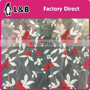 Wholesale New Design Popular Embroidery Lace Dress Fabric thumbnail-1