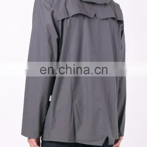 Grey Flap Pockets Hooded Jacket From WWS.custom Buttons Sports Hoodies thumbnail-2