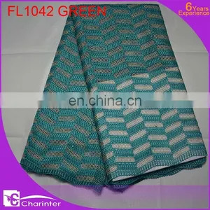 Fashion Embroidery Lace/african Lace Fabric/african Tulle Lace/african French Lace /charinter Lace FL1042 White Color thumbnail-3