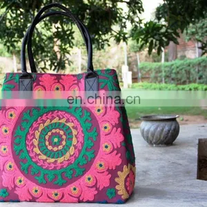 Hot Sales Women Holder European Style Handbag Import From India Cotton Tote Bag thumbnail-2