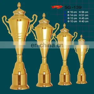 Four Sizes Available Gold Table Tennis Trophy Made in China thumbnail-1