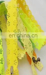 Colorful Network Lace Invisible Nylon Lace Zipper ---3# 4# 5# 8# 10# thumbnail-3