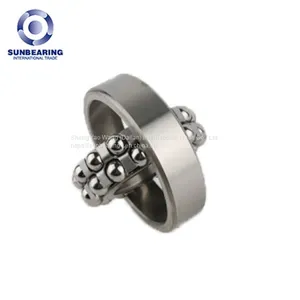 SUNBEARING 1200 Mini Self-Aligning Ball Bearing Chrome Steel GCR15 thumbnail-2