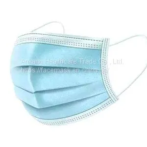CE FDA Approved - Anti Virus 3 Filter Layers BFE 99% Non-Woven Skin-Friendly Disposable Face Mask -HE0002 thumbnail-5