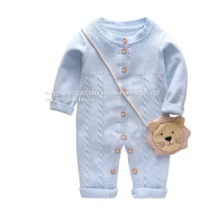 OEM Service Manufacture Wholesale Lattice Pattern Jumpsuit Suit Fold Baby Girl Jumpsuit Children Clothes thumbnail-1