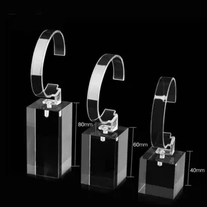 Custom Luxury Acrylic Watch Display Stand Jewelry Bracelet Display Rack thumbnail-1