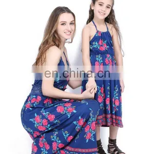 2019 One Piece Fashion Mother Daughter Women Kid Girls Summer Outfits Summer Clothes Costume (this Link for Girls,1-12years) thumbnail-1