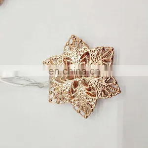 Battery Operated LED Metal Flower Shape String Light Decorative Fairy Light For Valentine Wedding Party Decoration thumbnail-6