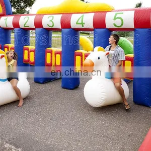 Interactive Games Inflatable Hors Running Game Race Track For Sale thumbnail-2