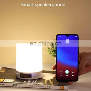 Wireless Speaker Phone Bedside Night Light Smart Touch Control Portable Bluetooth Speaker With Light thumbnail-4
