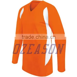 Long Sleeve Sublimated Volleyball Jersey For Team/Design Your Own Volleyball Jersey For Team thumbnail-3
