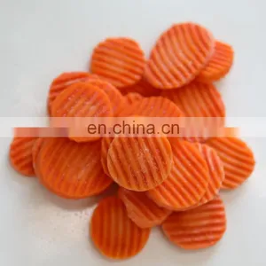 BRC A DIA 30-50mm THK 6-8mm Crincle Cut Straight Cut IQF Frozen Slices Carrot From Sinocharm thumbnail-1