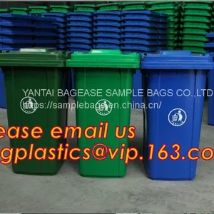 Trash Bin, Waste Bin/can, Garbage Can/bin With Swing Lid Dustbin For Room, EURO Style Outdoor Plastic Trash Bin/waste Bin thumbnail-3