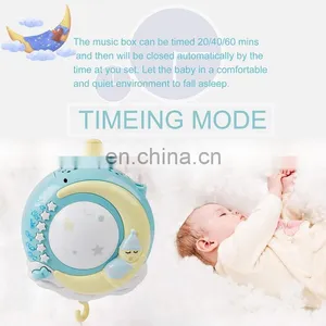 Mini Tudou Bed Bell Baby Music Crib Mobile Toys Musical Projection Box Hanging Rattle Bracket Holder Sleeping Toy Baby Mobile thumbnail-3